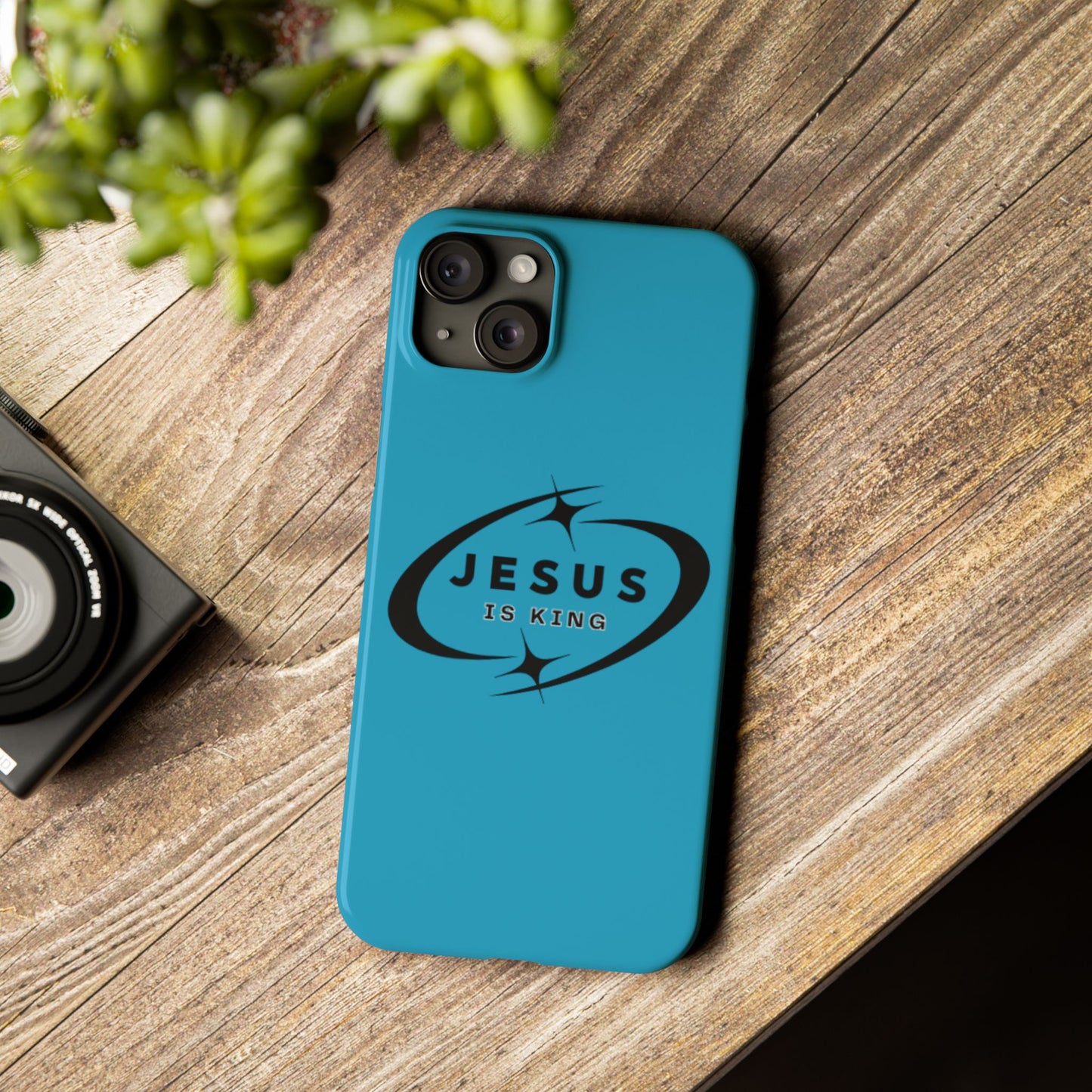 Jesus is King iPhone Case